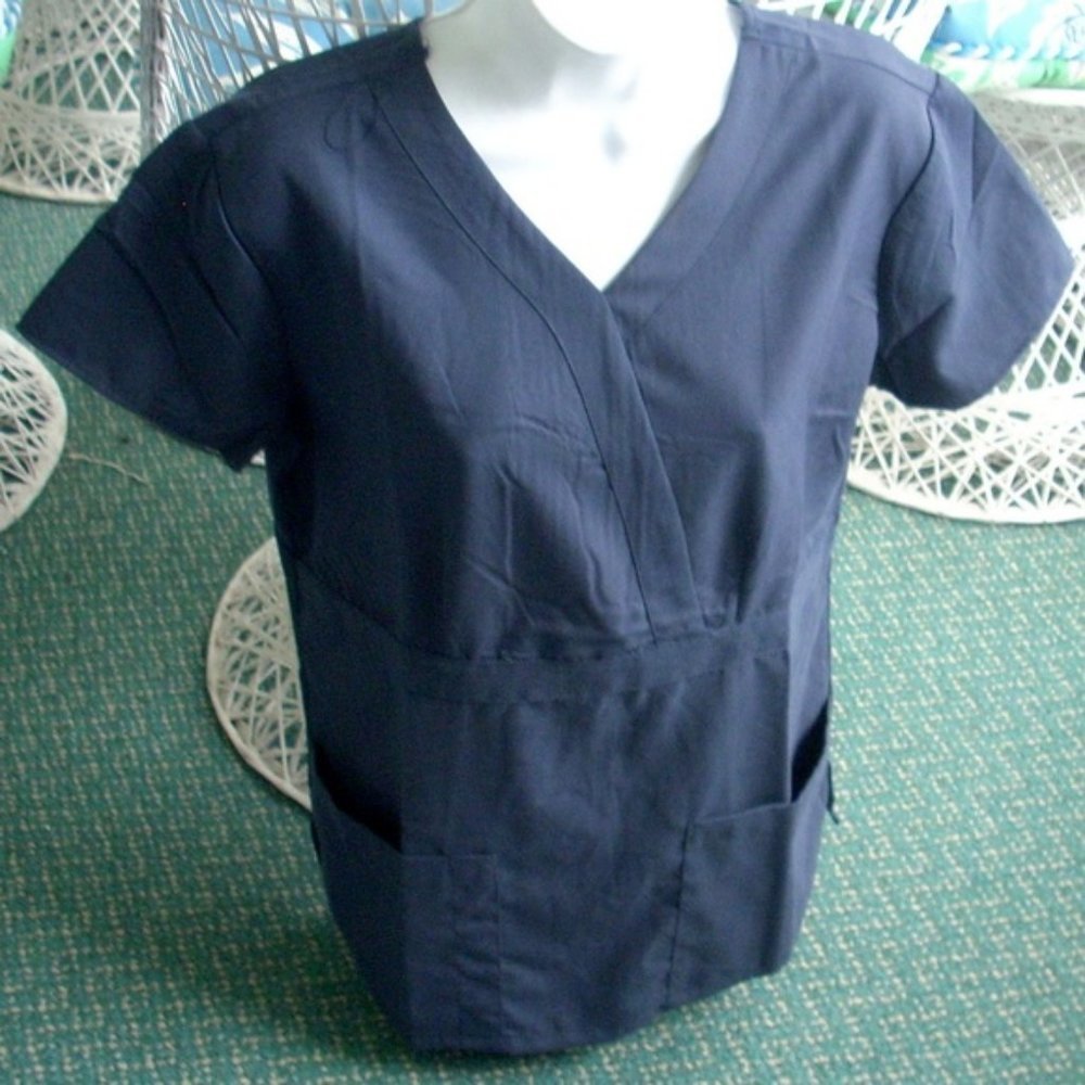 ❤️ NEW DREAM CREST Ultra Soft Blue Scrub Top XS